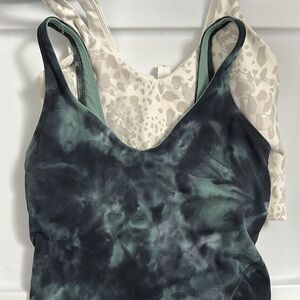 2 x Lululemon tank top size 2 - good condition